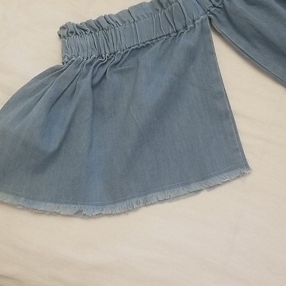 NWT Mittoshop chambray blouse size M - Picture 2 of 9